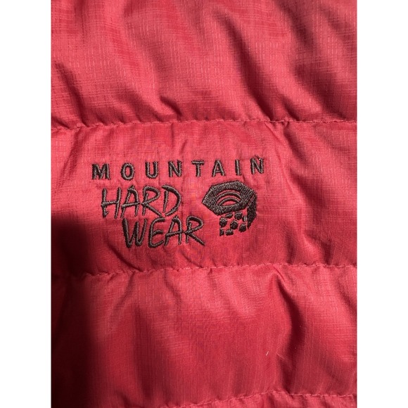 Mountain Hardwear Alphine Puffer Jacket Down Quilted Coat Mens Medium Red Zip - Picture 4 of 12